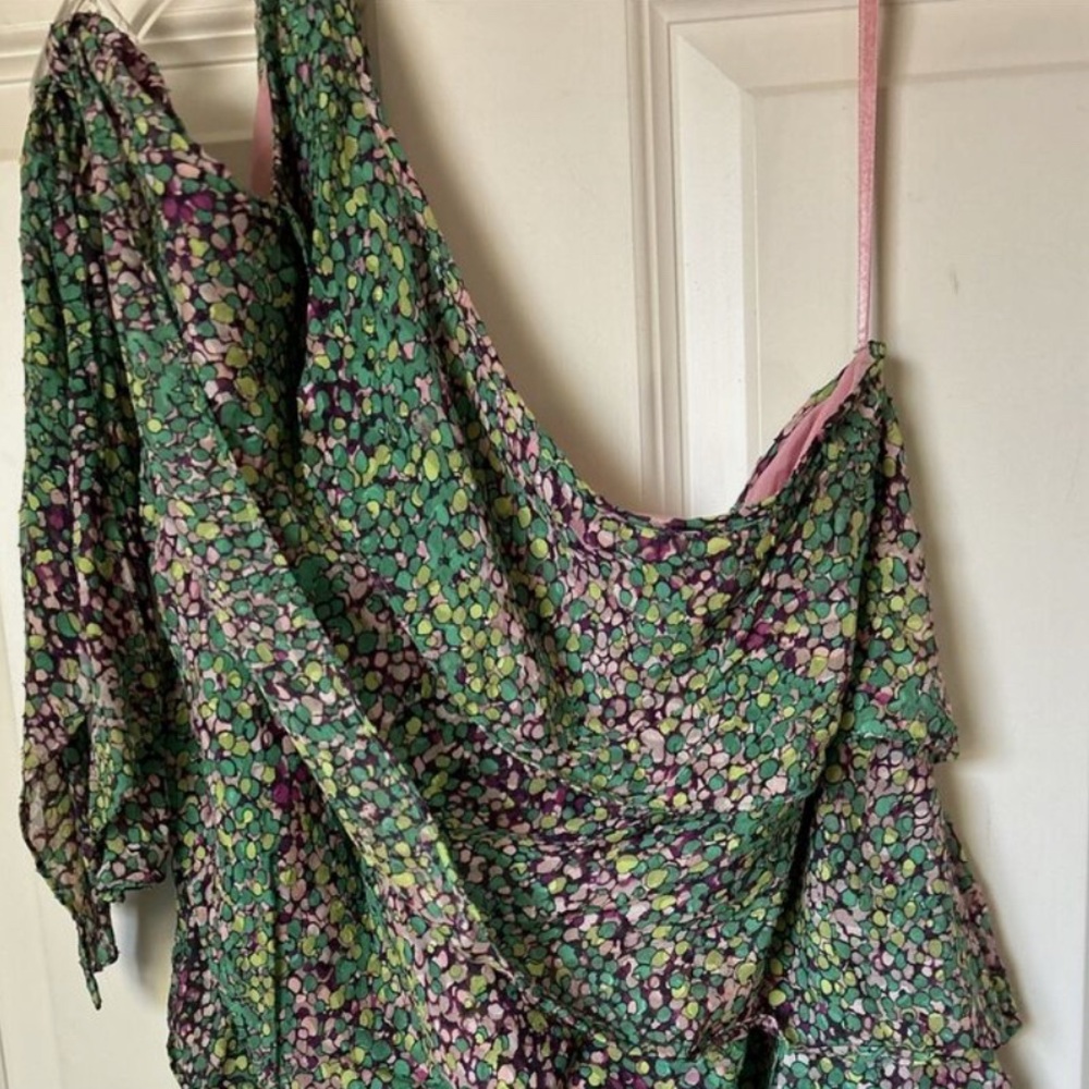 Offers Welcomed! BCBGMaxAzria Green Floral Dress